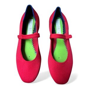 Rothy's | The Square Mary Jane flat in Lollipop Red